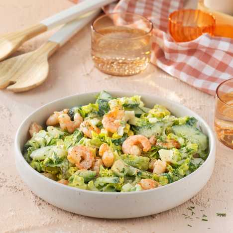 Shrimps Salat mit Avocado