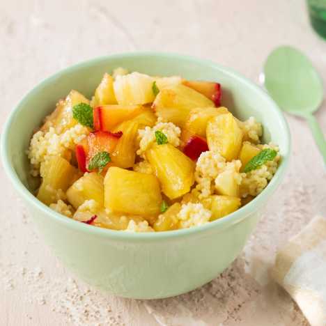 Hirse mit Ananas und Honig